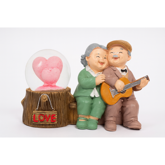 Enchanting Musical LED Snow Globe Figurine - Sparkling Festive Home Decor