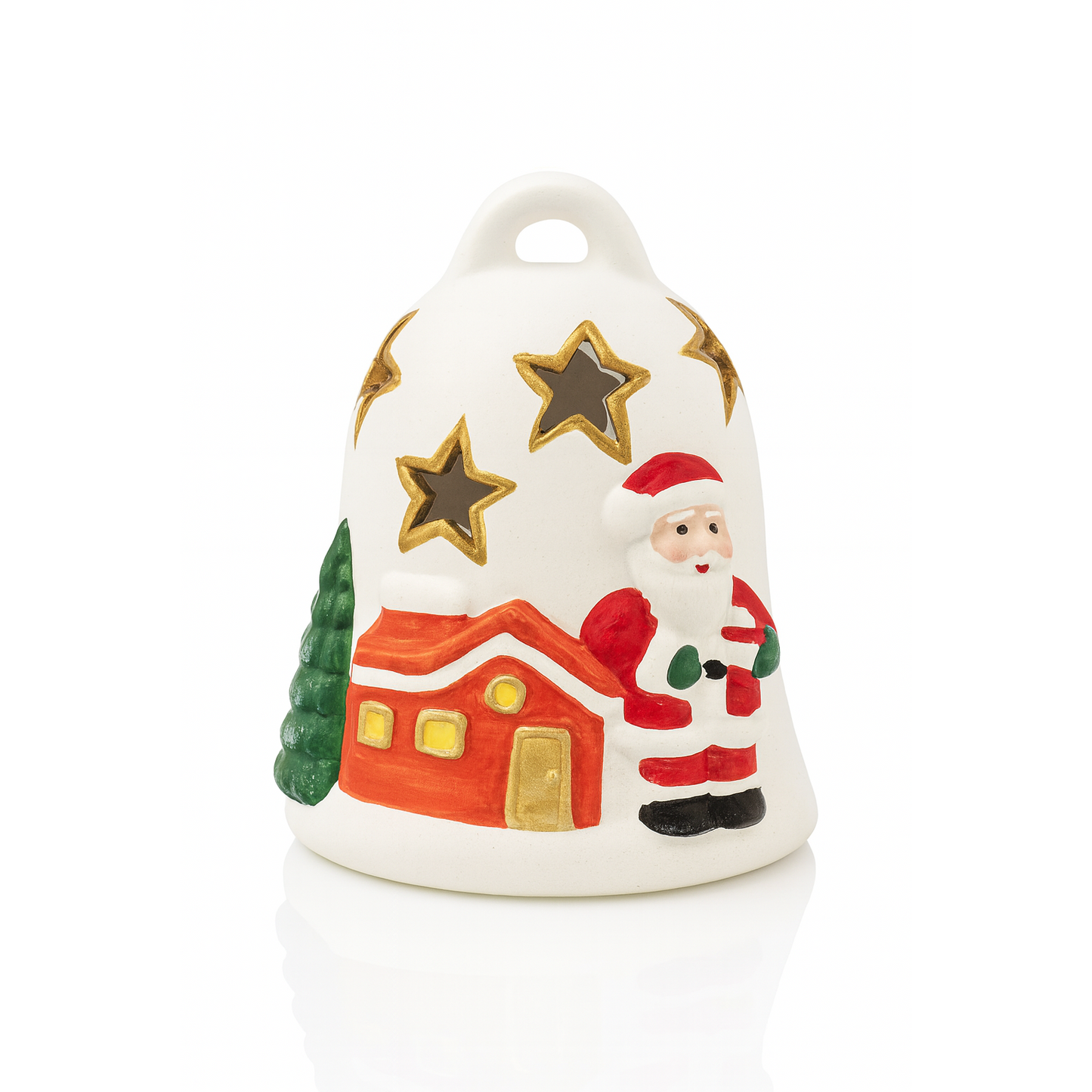 Ceramic Christmas Bell for tea light