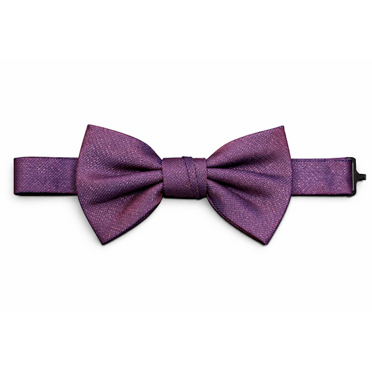 J.Ferrar Glittery Purple Textured Pre-Tied Bow Tie