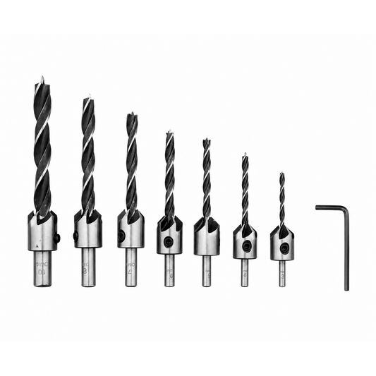 Parkside Wood Drilling Bit Set 3‑4‑5‑6‑7‑8‑10 mm