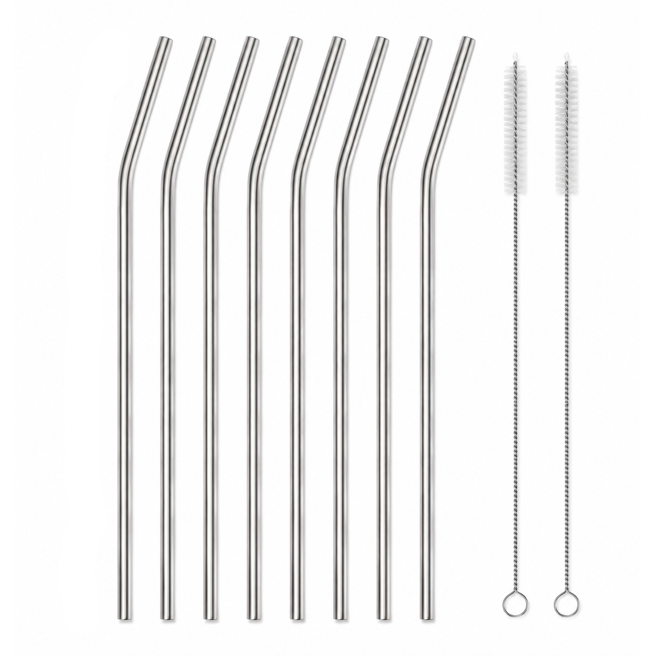 LIVARNO Reusable Stainless Steel Straws