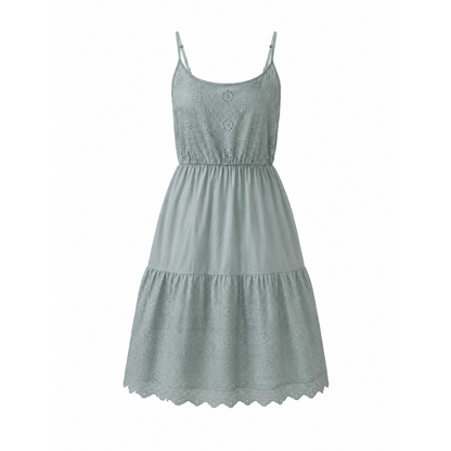 esmara Women's Dress Perforated Embroidery