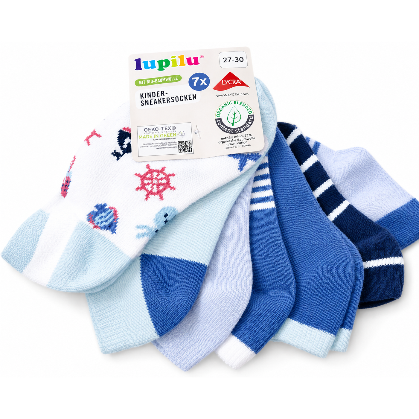 LUPILU® Boys Low Socks 7 Pairs
