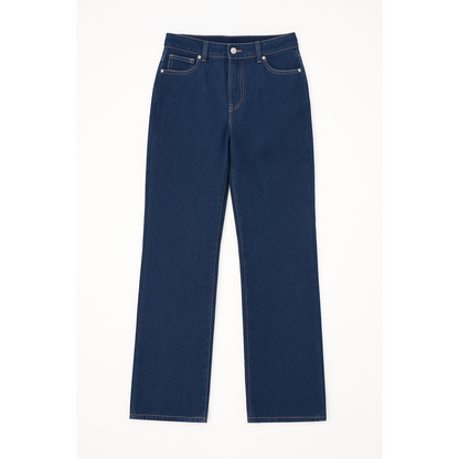 H&M Women's Dark Straight Blue Denim Jeans
