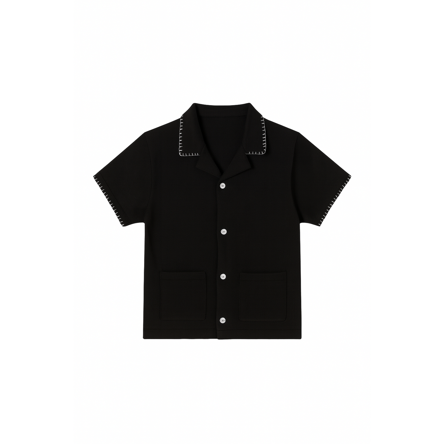 Zara Black Short Sleeve Polo Tee - Soft Cotton