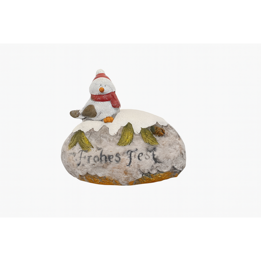 Frohes Fest Winter Robin Decorative Figurine