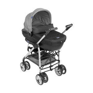 Chicco Trio Sprint Travel System, Stroller, Car Seat, Bassinet - Black Night