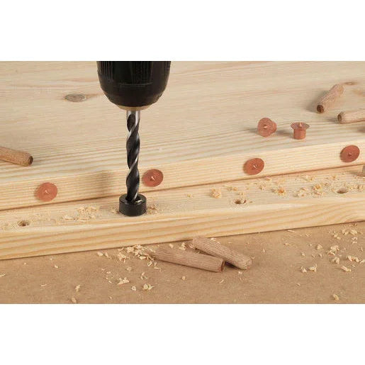 Wolfcraft Professional 3-Piece Adjustable Depth Stop Set for Wood Drill Bits - Gomix Brands Outlet