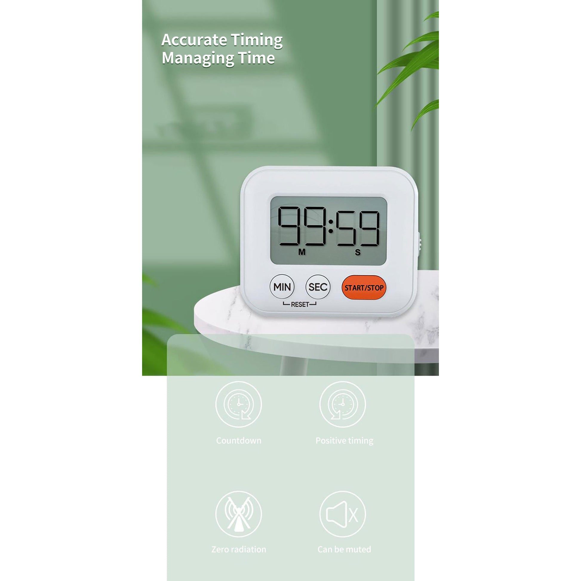 HengXiang HX-2119 Magnetic Electronic Digital Countdown/Countup Alarm Timer