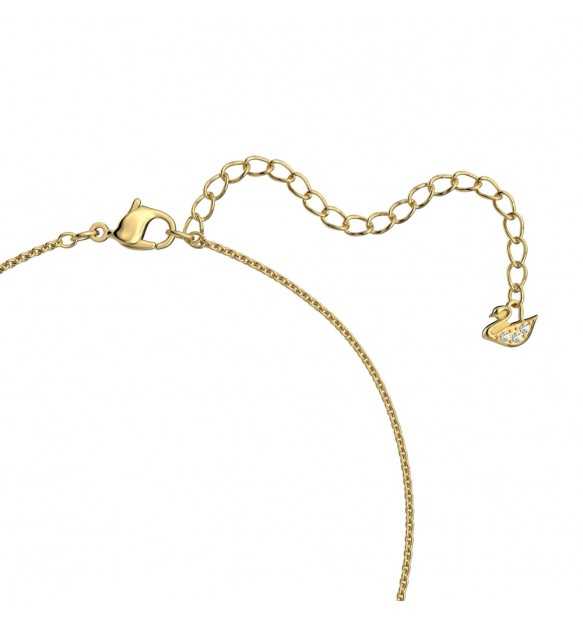 Swarovski Gold-Plated Heart & Circle Crystal Pendant Necklace