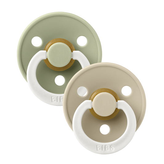 Nighttime Soothing Pacifier Set: Glow-in-the-Dark, Round Nipple, 2-Pack for Babies