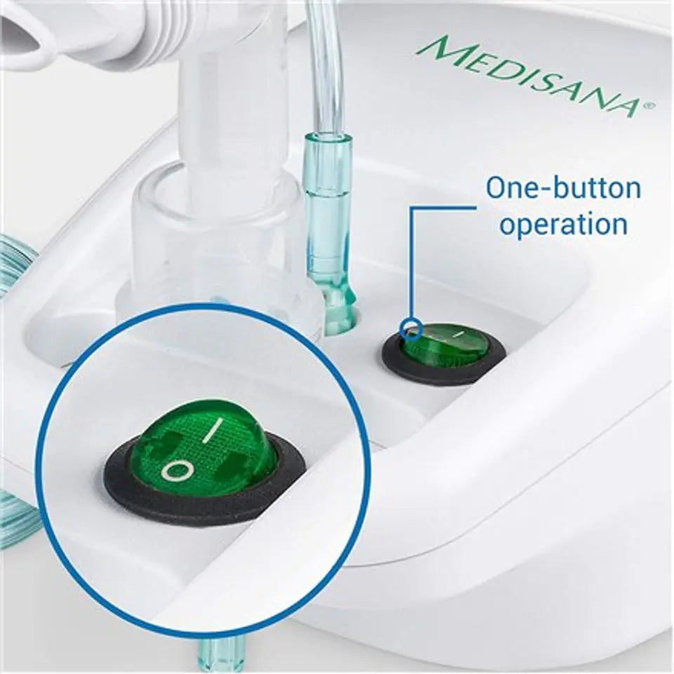 Compact Medisana IN 500 Nebulizer: Efficient, Portable, White, 3-Year Warranty