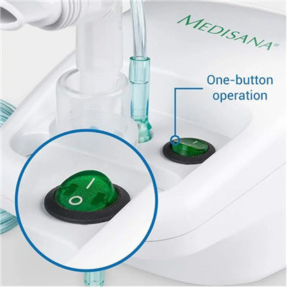 Compact Medisana IN 500 Nebulizer: Efficient, Portable, White, 3-Year Warranty