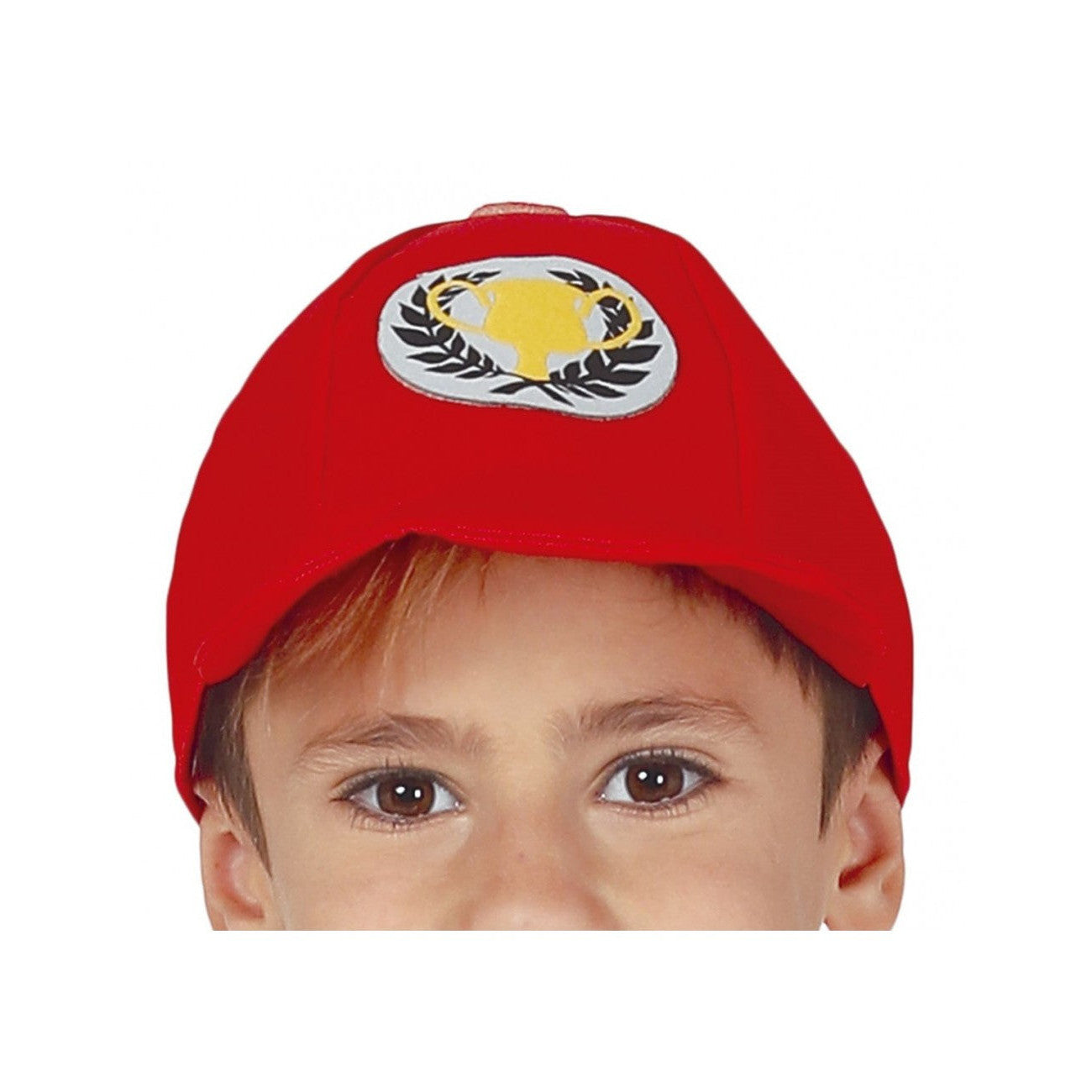 Kids Formula 1 Race Car Driver Costume Red Jumpsuit Cap Set for Young Racers