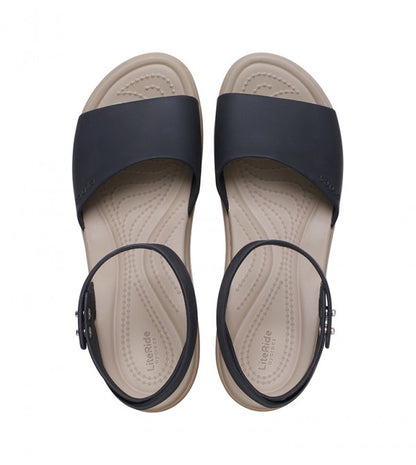Crocs Brooklyn Ankle Strap Wedge Sandals - LiteRide Comfort