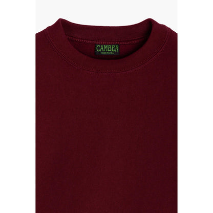 Heavyweight Burgundy Crewneck Sweatshirt Made from Premium Cotton