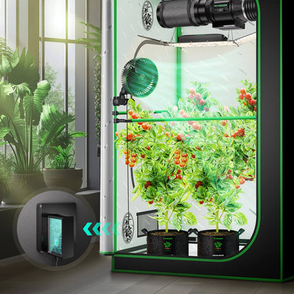 Vivosun AeroWave E6 Gen2 Grow Tent Clip Fan 6" EC Motor Black