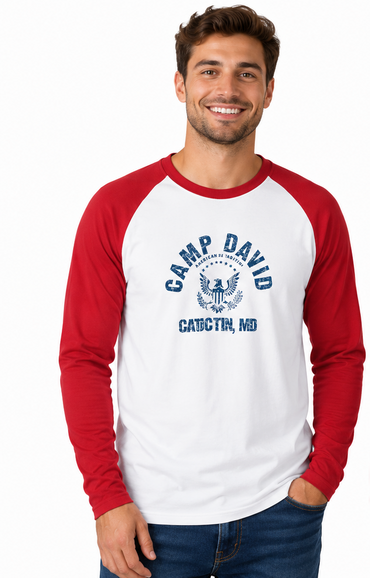 Port & Co Core Blend 3/4‑Sleeve Raglan Tee