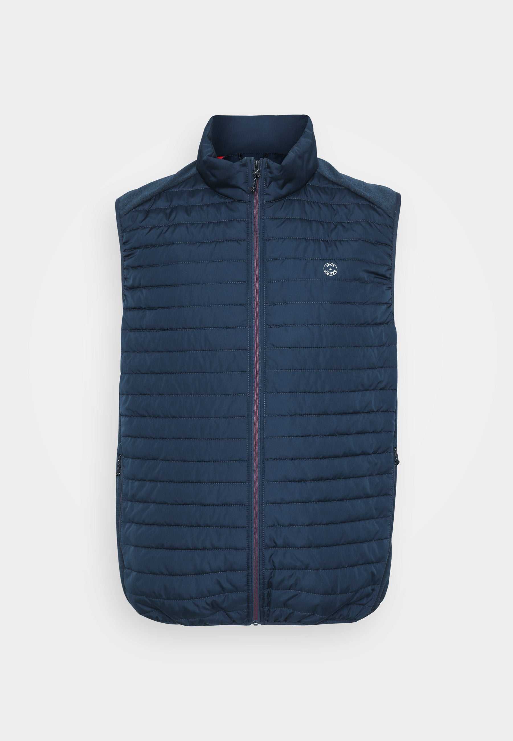 Jack & Jones Men's JJEMULTI Quilted Bodywarmer Vest, High Collar, Navy Blazer