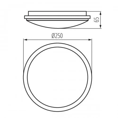KANLUX ORTE Ceiling LED Light with Motion Sensor, 18W, 4000K, 1600lm, IP54 - Gomix Brands Outlet