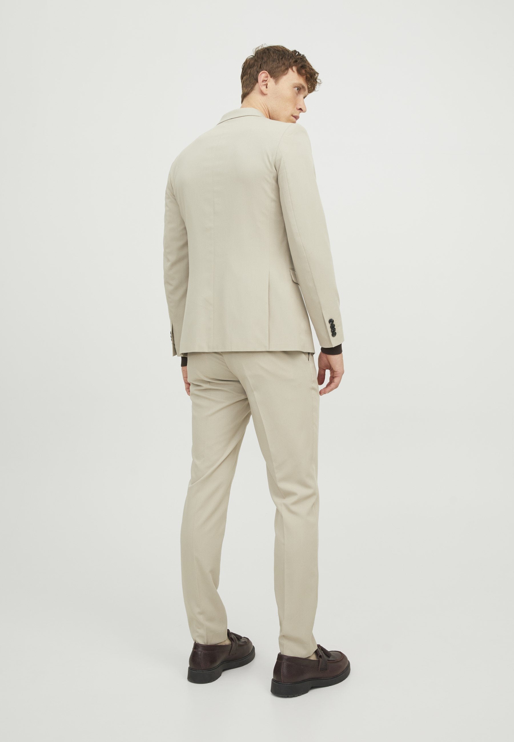 Jack & Jones Premium JRPFRANCO Men's Slim Fit Blazer, Cashmere Gray