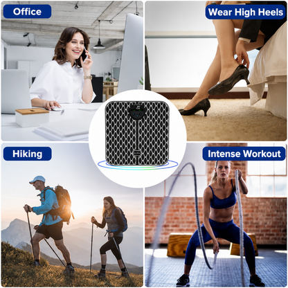 EMS Foot Massager Mat Portable USB 10 Modes 20 Intensities for Circulation Pain Relief