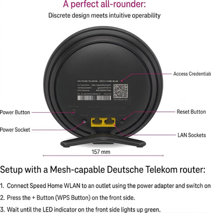 Telekom Speed Home WLAN Wi-Fi Repeater
