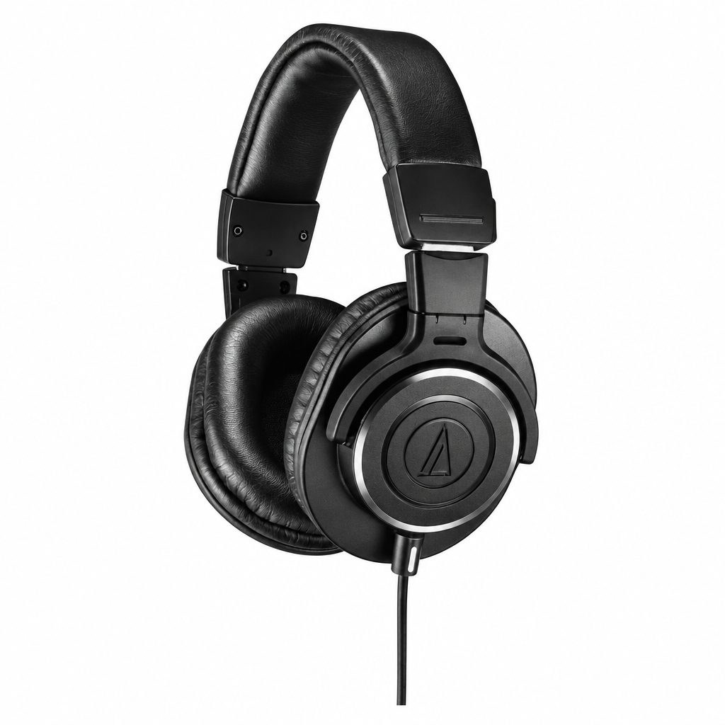 Audio-Technica ATH-M20x Professional Over-Ear Studio Monitor Headphone ...