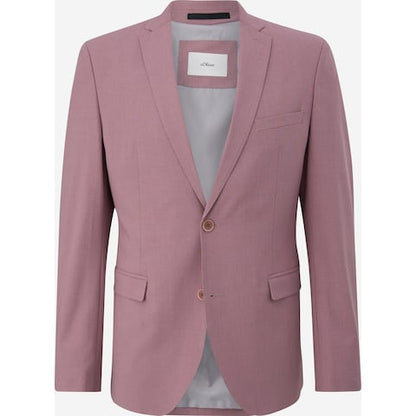 s.Oliver BLACK LABEL Men's Slim Fit Purple Suit Jacket Elegant Business Attire