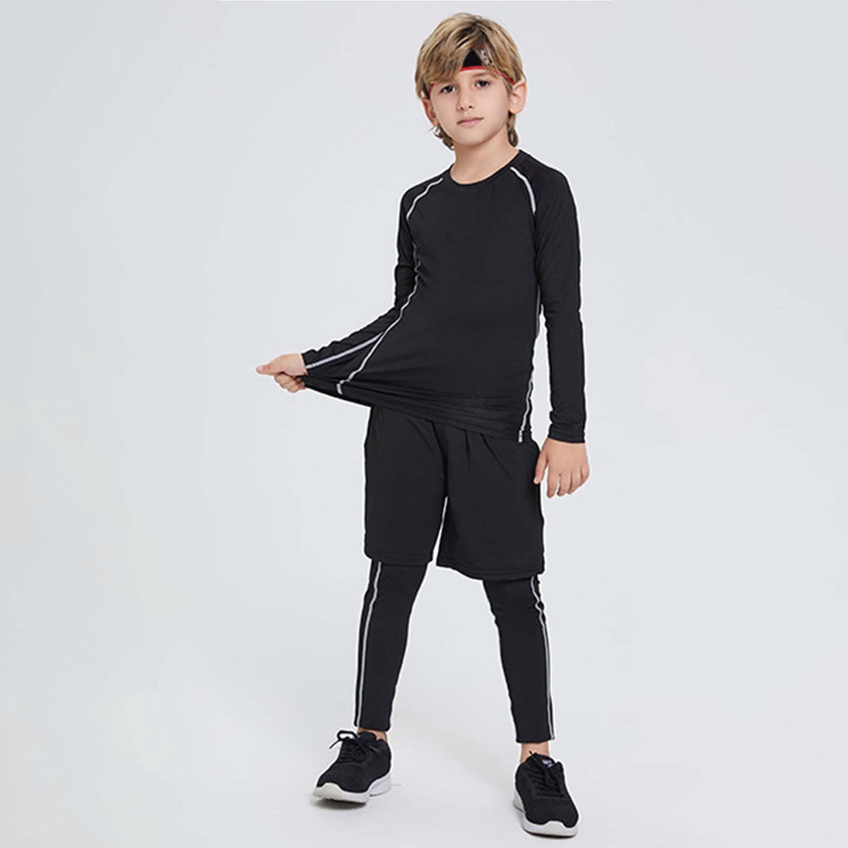 Boys' Long Sleeve Compression Training Shirt