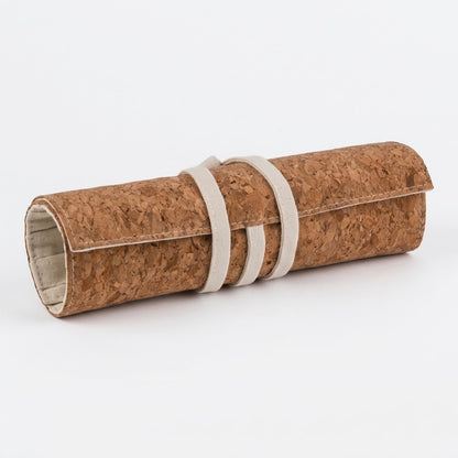 Topmove Cork Makeup Brush Roll Bag