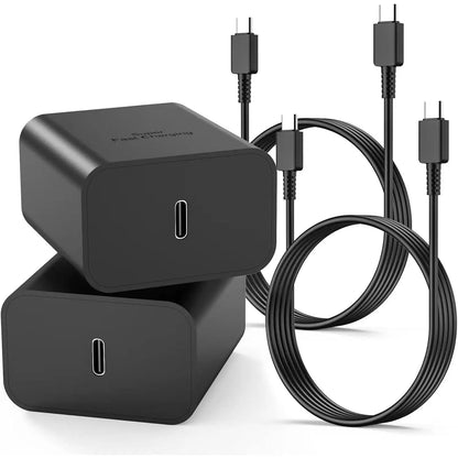 Samsung USB-C Fast Charging Wall Adapter with Cable – 2Pack