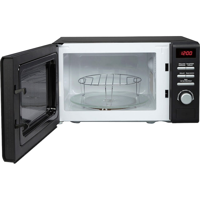 Hanseatic 20L Countertop Microwave with 1000W Grill, Defrost, 8 Auto Programs