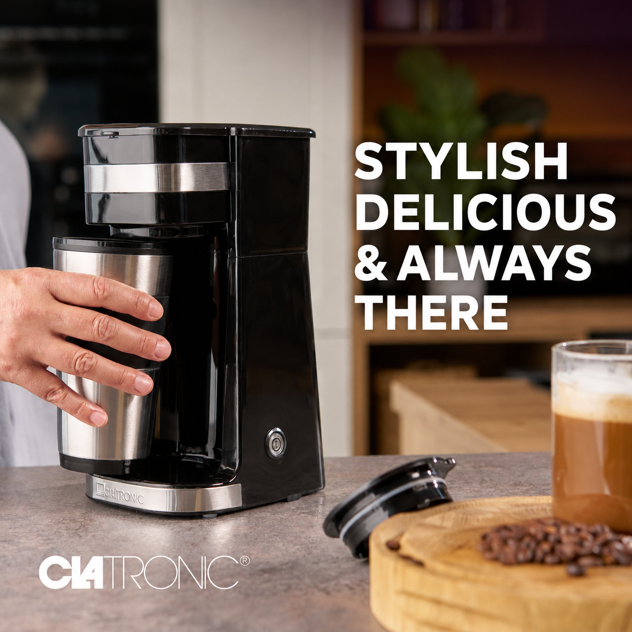 Clatronic Coffee Machine KA 3733 1‑Cup Filter Brewer