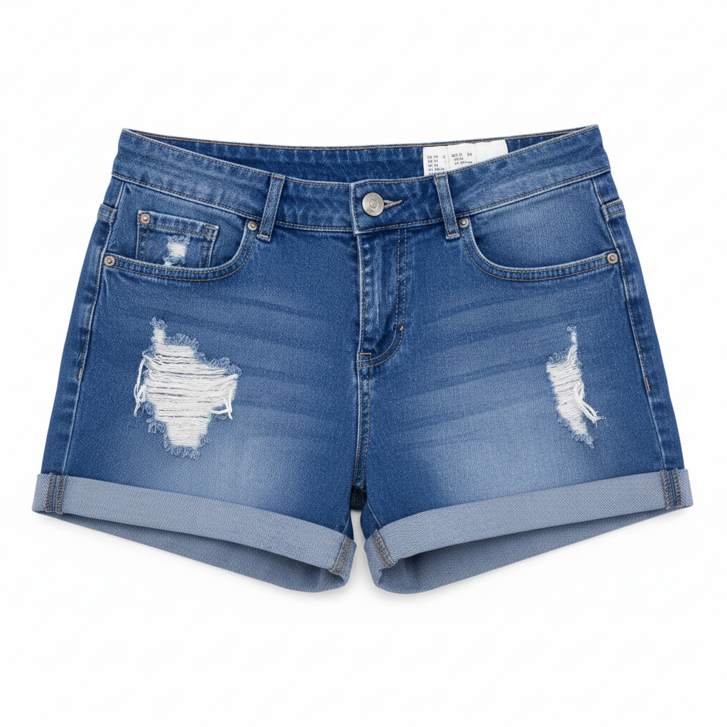 ESMARA Women's Distressed Denim Shorts
