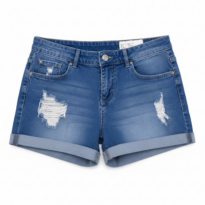 ESMARA Women's Distressed Denim Shorts