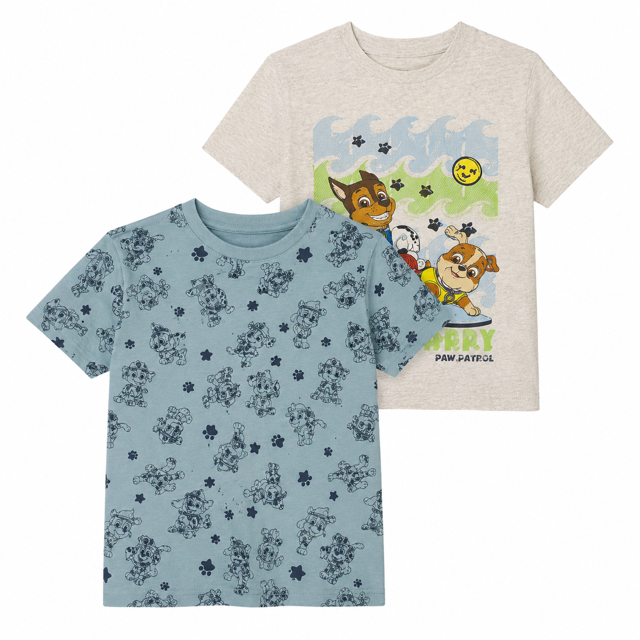 nickelodeon PAW Patrol Kids T-Shirts 100% Cotton – 2 Pack
