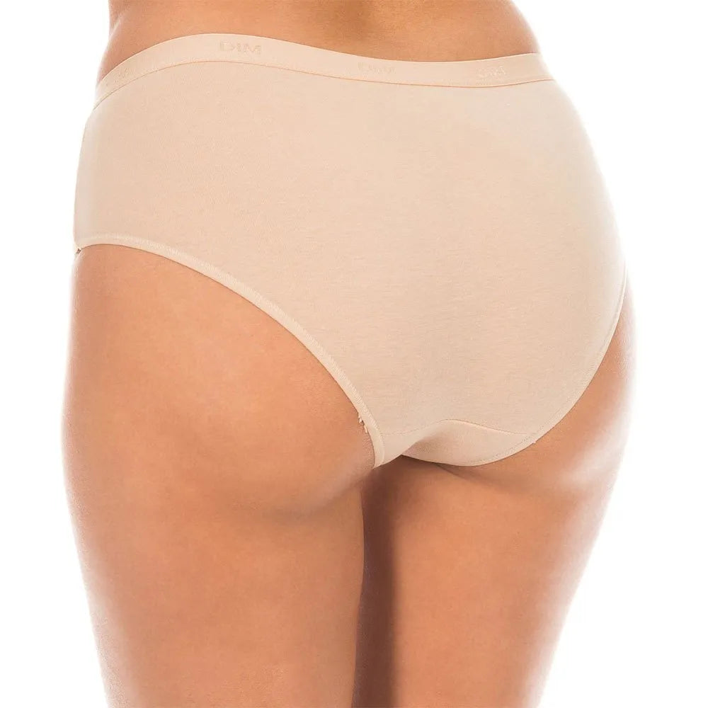 Dim Paris D4H01 Women's Cotton Elastane 3-Pack Panties - Multicolor Comfort