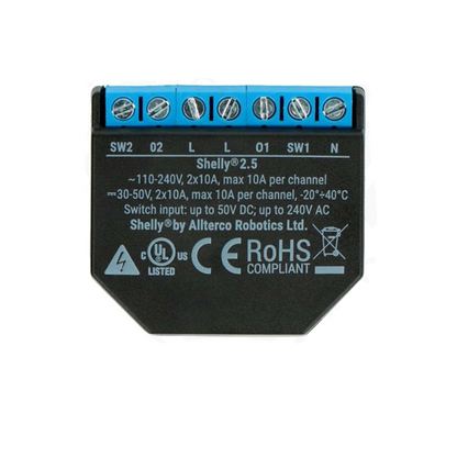 Shelly 2.5 Dual Relay Switch Module