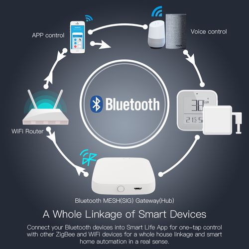 MOES Bluetooth Wi-Fi Bridge HUB BHUB-W-MS