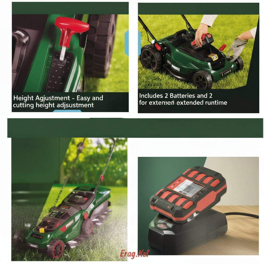 PARKSIDE PRMA 40-Li D2 Cordless Lawn Mower 40 cm Cut Width