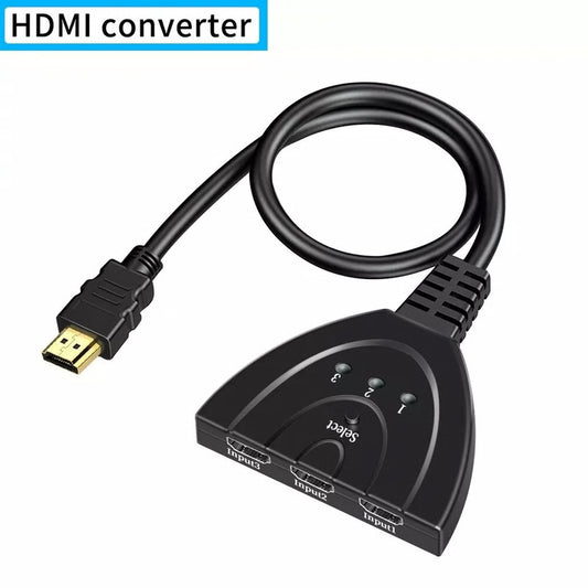 3 Port HDMI Splitter Cable 1080P Switch Hub Adapter