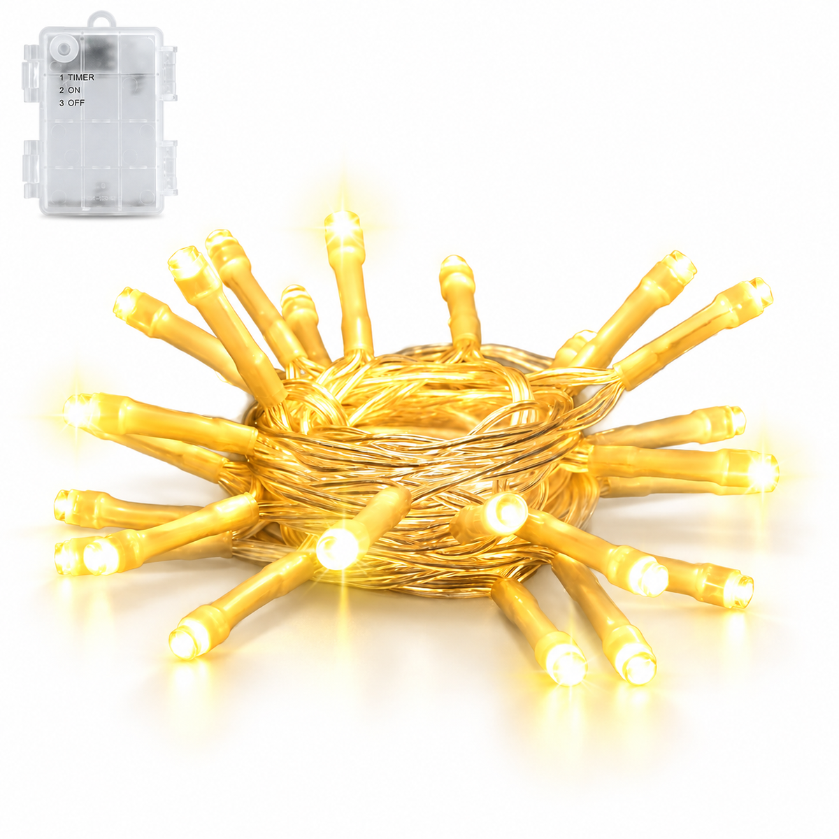 cshare Battery Operated LED Fairy Lights with Timer IP65 Waterproof