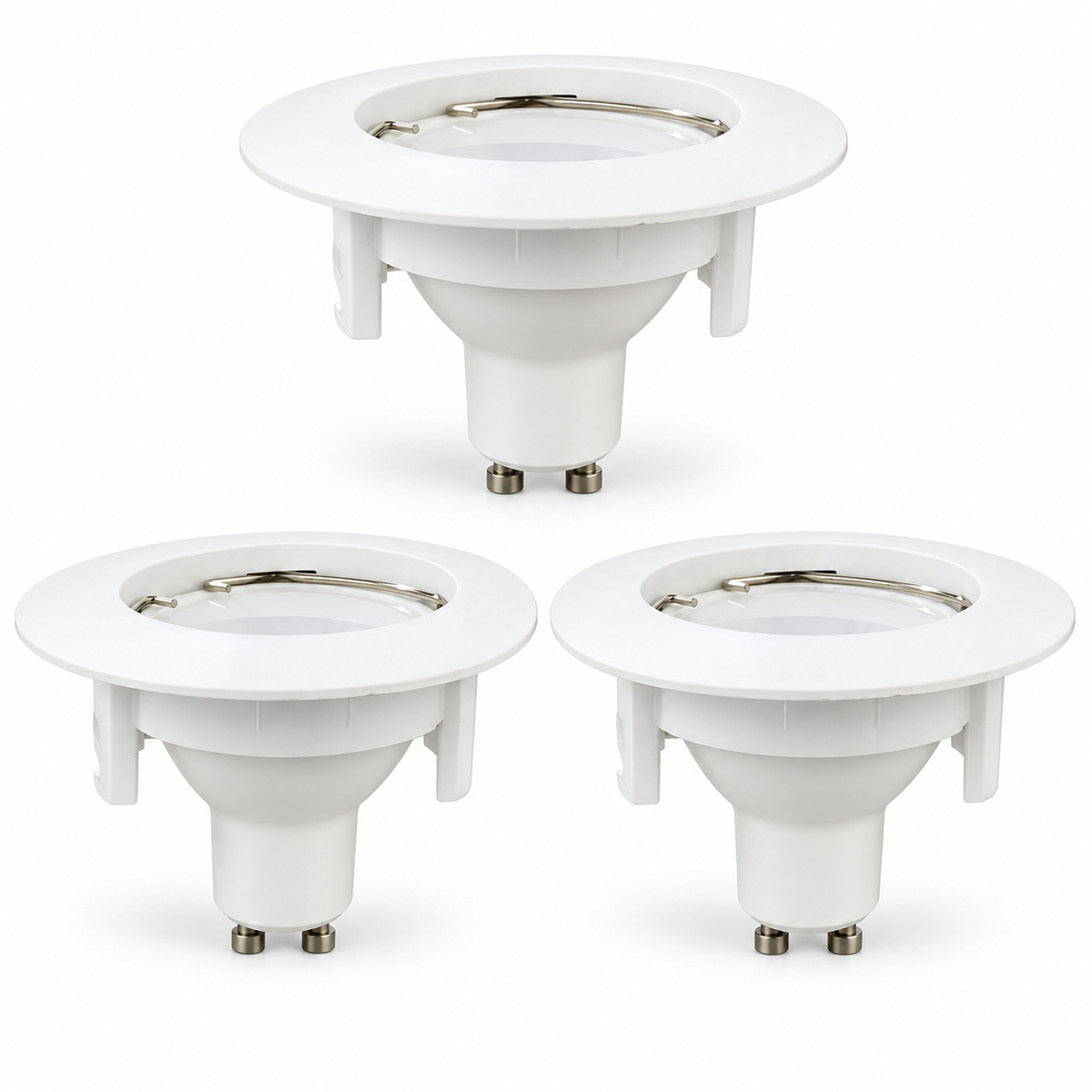 Lexman GU10 LED Recessed Spotlight 3.6W 340lm 4000K – Pack of 3