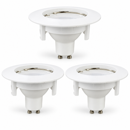 Lexman GU10 LED Recessed Spotlight 3.6W 340lm 4000K – Pack of 3