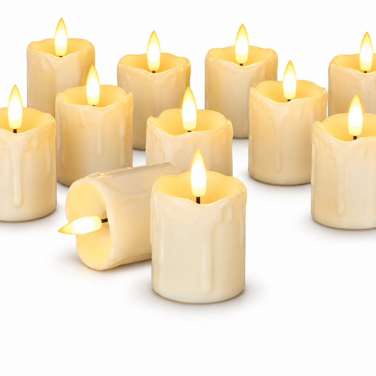 Homemory Flickering Flameless Votive Candles 5-Pack
