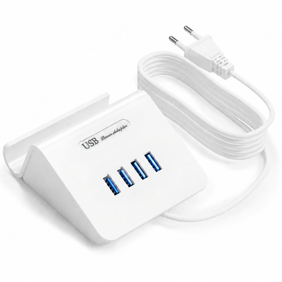JUSTMATCH JMX-QC33W 4-Port USB Charging Station