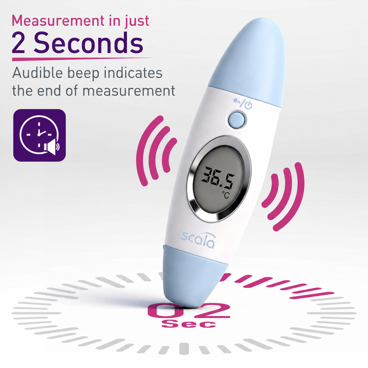 Scala Electronic SC 53 FH Infrared Ear and Forehead Thermometer