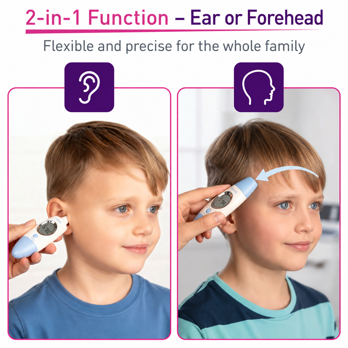 Scala Electronic SC 53 FH Infrared Ear and Forehead Thermometer