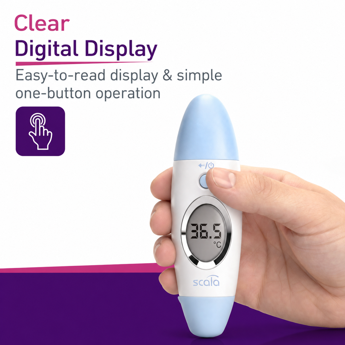 Scala Electronic SC 53 FH Infrared Ear and Forehead Thermometer